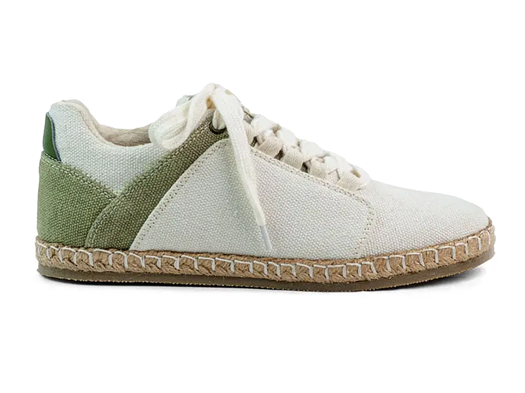 Tenis Wicklow en algodón reciclado - Color verde natural 1