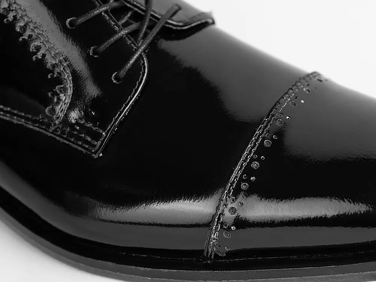 Zapatos Lustren Brogues en cuero Charol 5