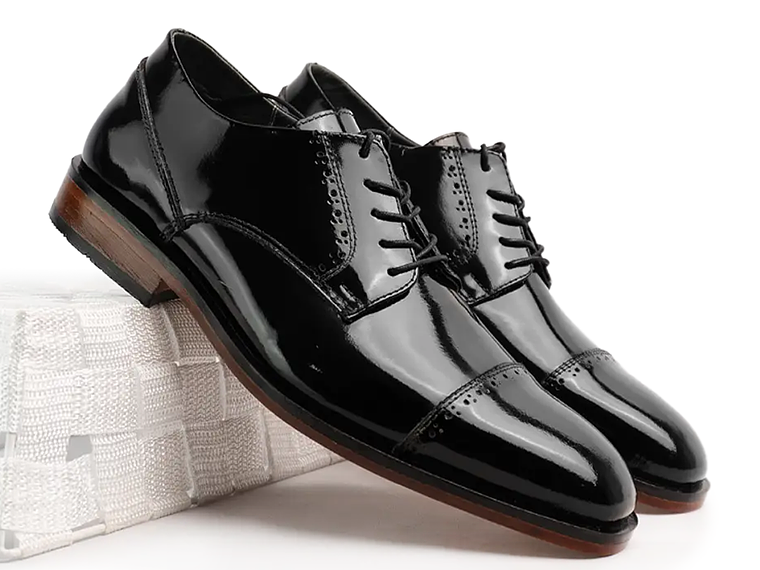 Zapatos Lustren Brogues en cuero Charol 2