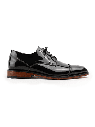 Zapatos Lustren Brogues en cuero Charol