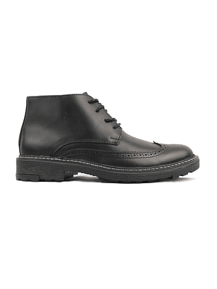 Botas para hombre en cuero con cremallera color negro - FINN