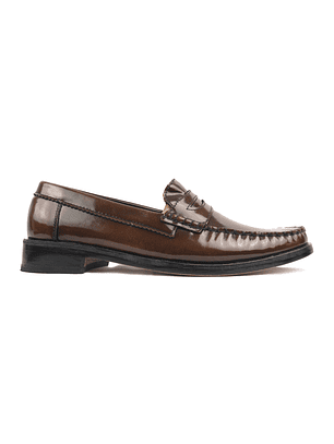 Mocasines Caledonian en charol - Color café