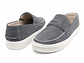 Mocasines para hombre en cuero carnaza - LORNE - Color gris - Miniatura 3