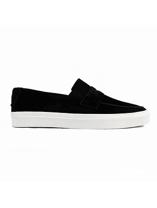 Mocasines para hombre en cuero carnaza - LORNE - Color negro