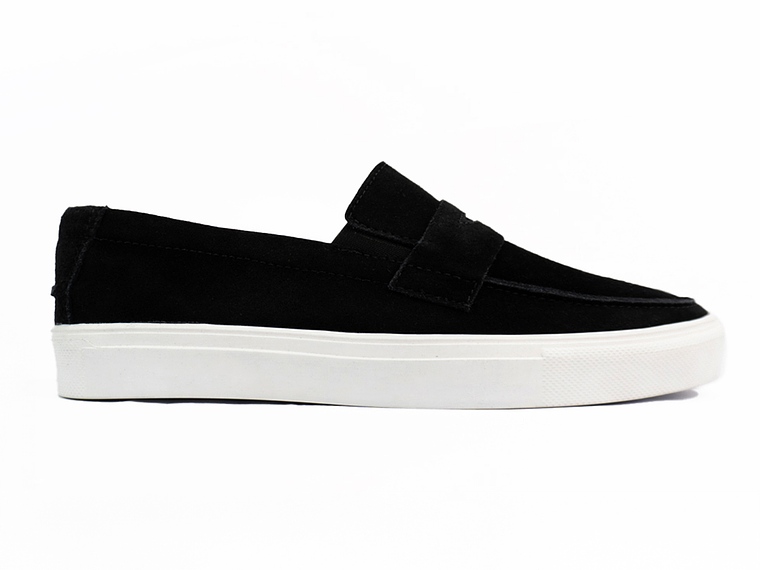 Mocasines para hombre en cuero carnaza - LORNE - Color negro 1