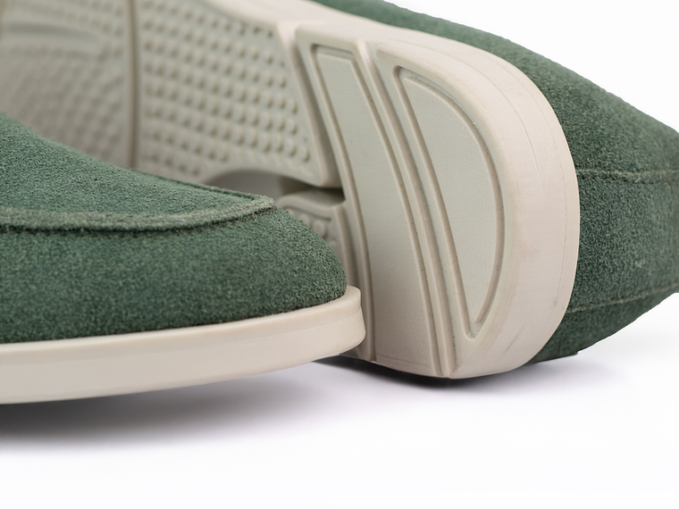 Botas para hombre en cuero carnaza - DONEGA - Color verde agua 4