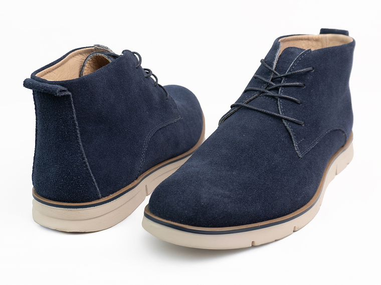 Botas Alaric en cuero carnaza - Color Azul 3