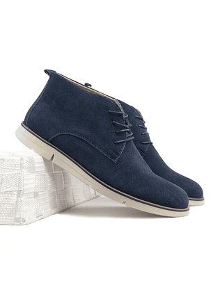 Botas Alaric en cuero carnaza - Color Azul