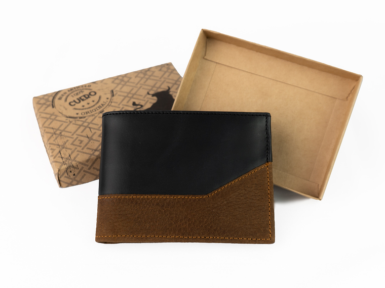 Billetera To Brogues en cuero bicolor 2