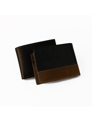 Billetera To Brogues en cuero - Color negro