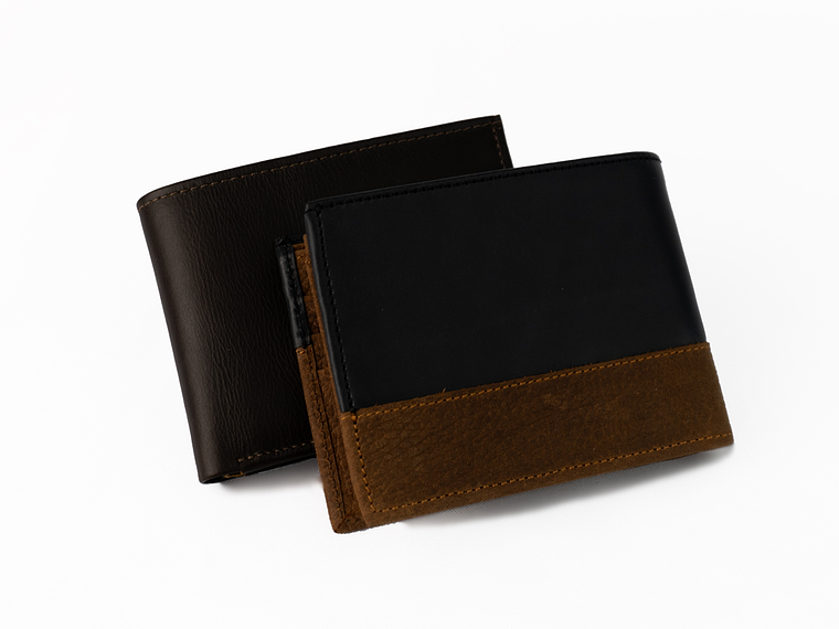 Billetera To Brogues en cuero - Color negro 2