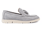 Mocasines para hombre en cuero carnaza - TARTÁN - Color gris - Miniatura 1