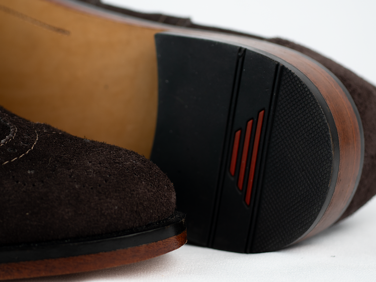 Zapatos para hombre en cuero carnaza color chocolate - STERLING 4