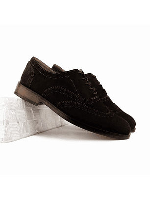 Zapatos para hombre en cuero carnaza color chocolate - STERLING