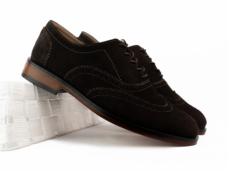 Zapatos para hombre en cuero carnaza color chocolate - STERLING 2