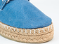 Alpargatas mujer en lona de algodón recuperado accesorio cadena color azul - Miniatura 5