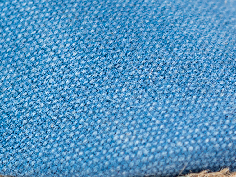 Alpargatas mujer en lona de algodón recuperado accesorio cadena color azul 6