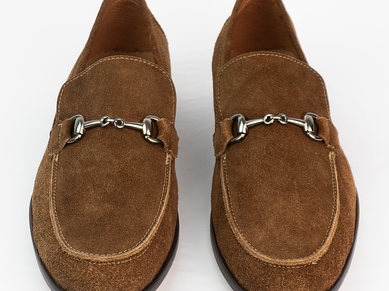 Mocasines para hombre en carnaza color caramelo - REGENT 4