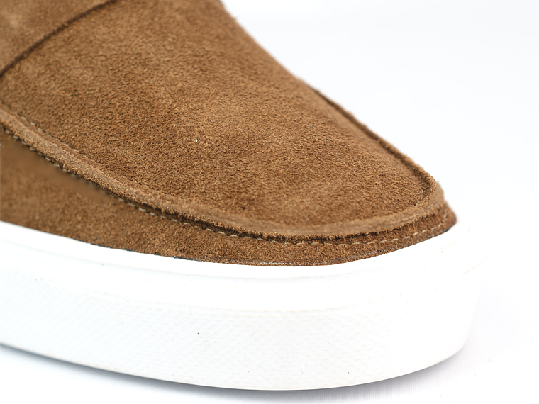 Mocasines para hombre en cuero carnaza - LORNE - Color miel 5