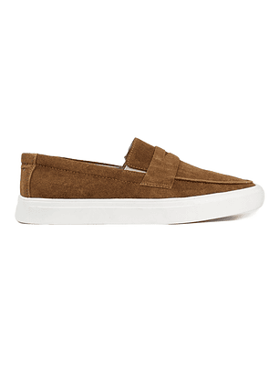 Mocasines para hombre en cuero carnaza - LORNE - Color miel