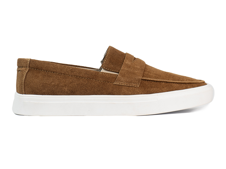 Mocasines para hombre en cuero carnaza - LORNE - Color miel 1