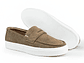 Mocasines para hombre en cuero carnaza - LORNE - Color beige oscuro - Miniatura 2
