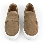 Mocasines para hombre en cuero color beige oscuro - LORNE