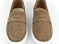 Mocasines para hombre en cuero carnaza - LORNE - Color beige oscuro - Miniatura 4