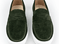 Mocasines para hombre en cuero carnaza - LORNE - Color verde esmeralda - Miniatura 4