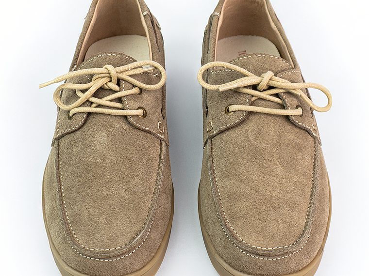 Zapatos apache Kintyre en cuero carnaza - Color beige 3