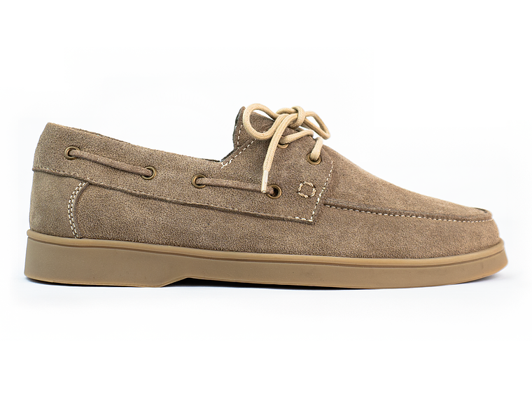 Zapatos apache Kintyre en cuero carnaza - Color beige 1