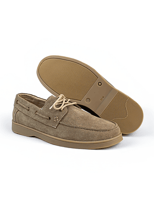 Zapatos apache Kintyre en cuero carnaza - Color beige