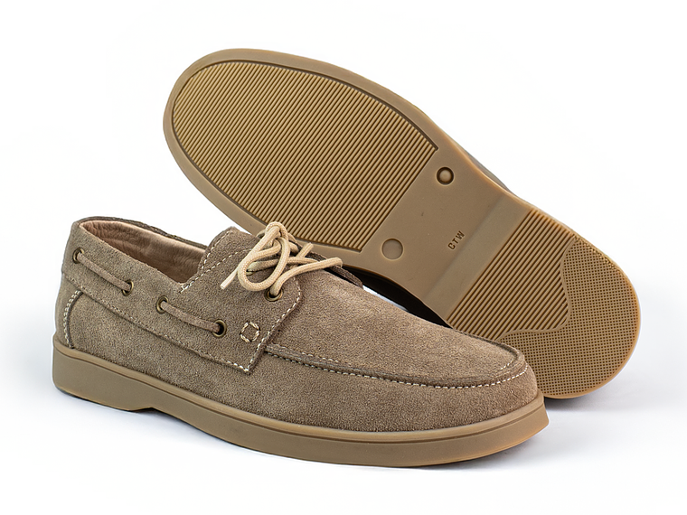 Zapatos apache Kintyre en cuero carnaza - Color beige 2