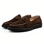 Mocasines para hombre en cuero color Chocolate - LORNE 𝒮𝒾𝑔𝓃𝒶𝓉𝓊𝓇𝑒 