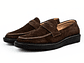 Mocasines para hombre en cuero carnaza - LORNE 𝒮𝒾𝑔𝓃𝒶𝓉𝓊𝓇𝑒 - Color chocolate - Miniatura 2