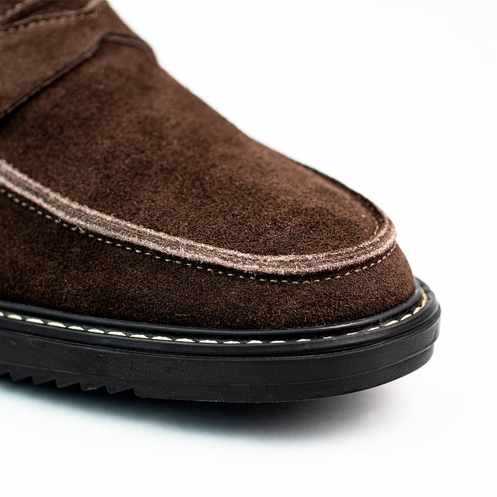 Mocasines para hombre en cuero color Chocolate - LORNE 𝒮𝒾𝑔𝓃𝒶𝓉𝓊𝓇𝑒 