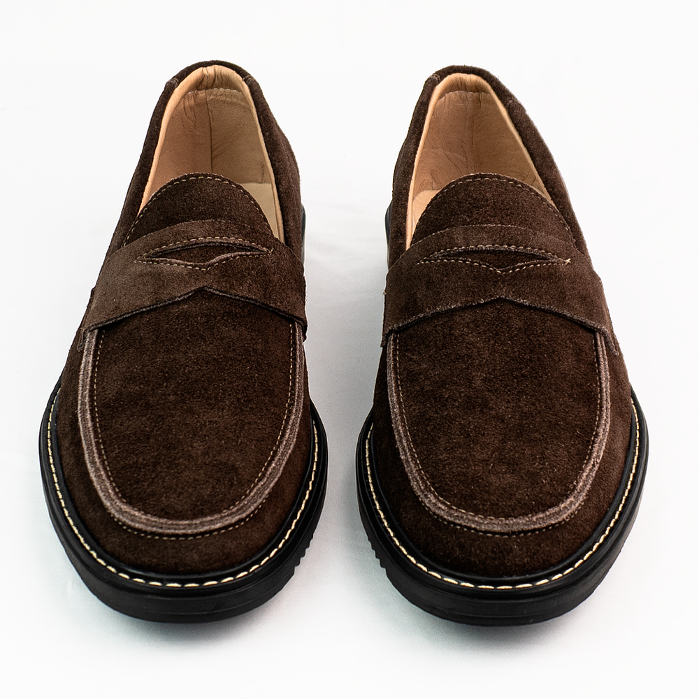 Mocasines para hombre en cuero color Chocolate - LORNE 𝒮𝒾𝑔𝓃𝒶𝓉𝓊𝓇𝑒 