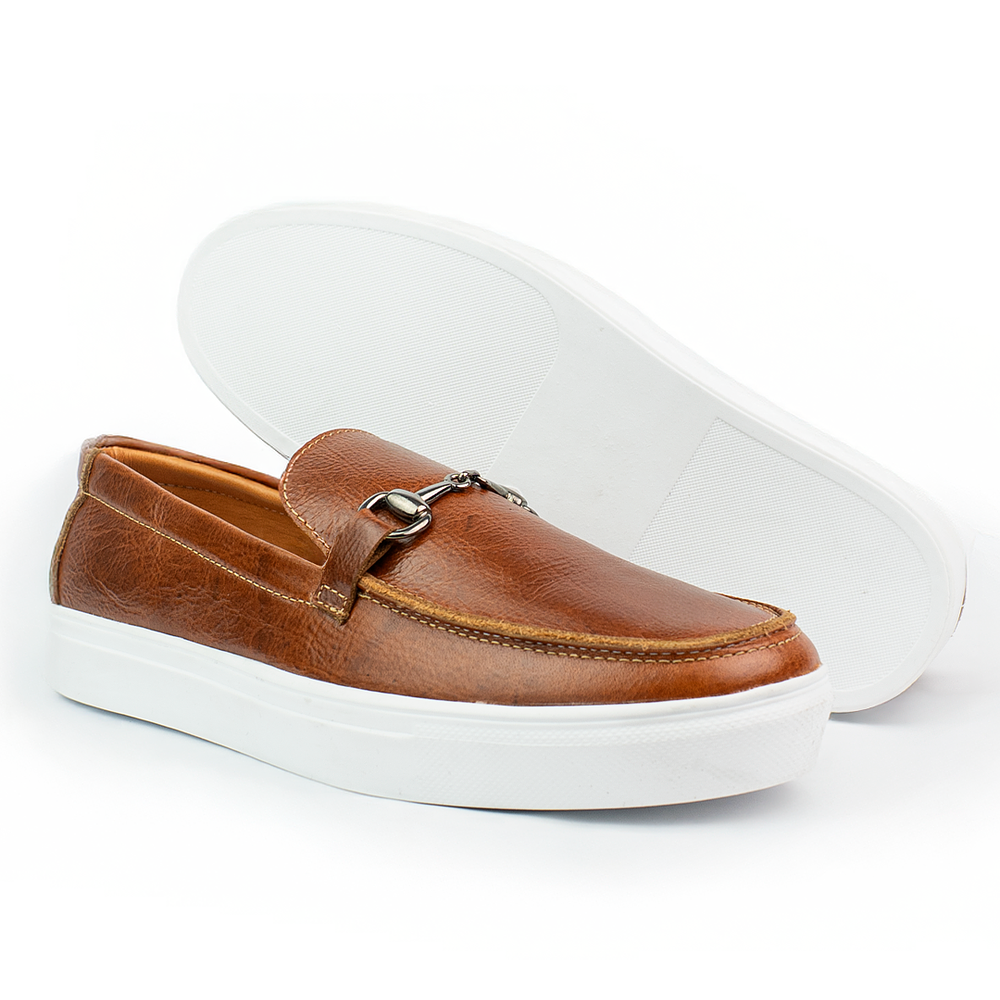 Mocasines para hombre en cuero liso con hebilla - LORNE 𝒮𝒾𝑔𝓃𝒶𝓉𝓊𝓇𝑒