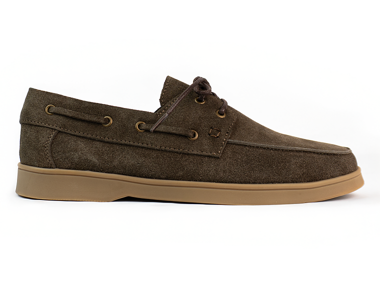 Zapatos apache Kintyre en cuero carnaza - Color chocolate 1