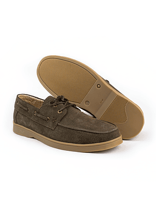 Zapatos apache Kintyre en cuero carnaza - Color chocolate