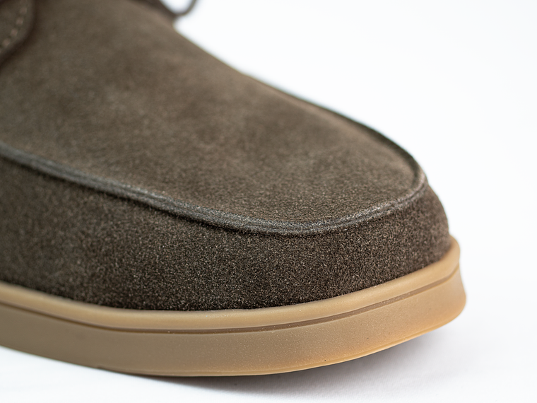 Zapatos apache Kintyre en cuero carnaza - Color chocolate 5