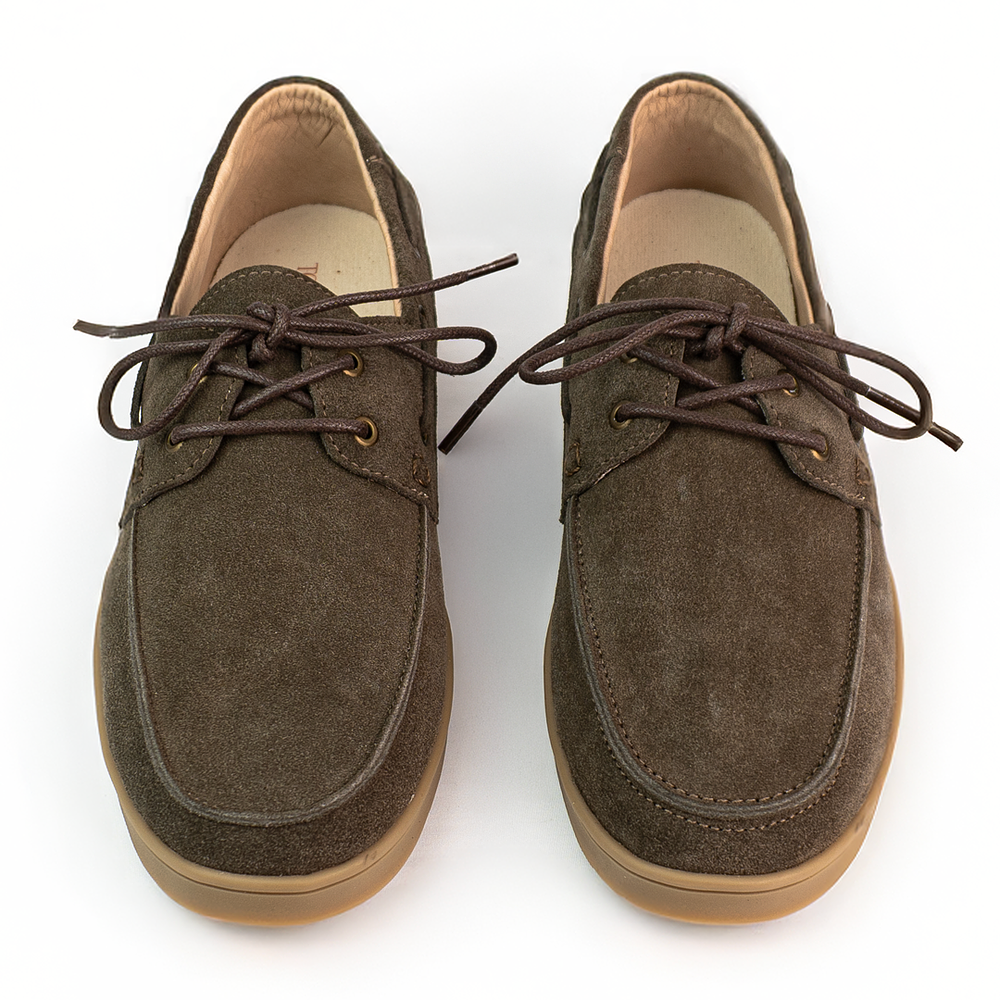 Zapatos apache Kintyre en cuero carnaza - Color chocolate