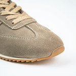 Tenis para mujer en cuero carnaza color Beige - INVE