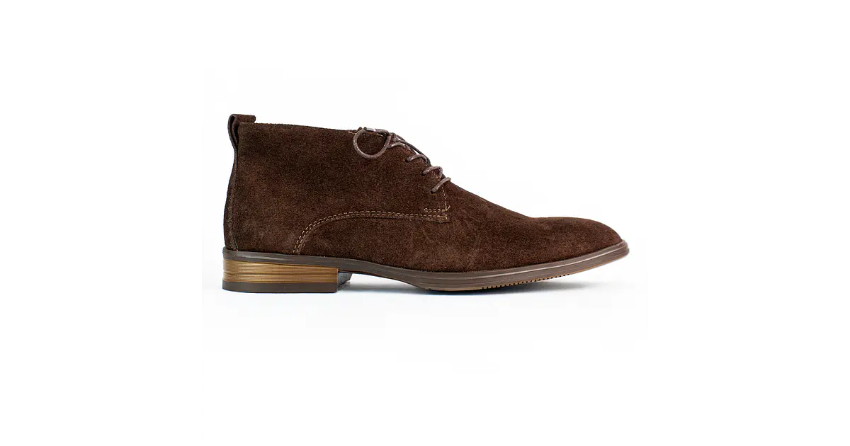 Botas para hombre en cuero carnaza - CÓNDOR - Color café