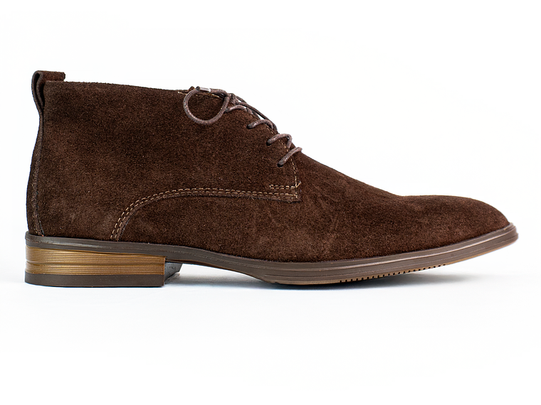 Botas para hombre en cuero carnaza - CÓNDOR - Color café 1