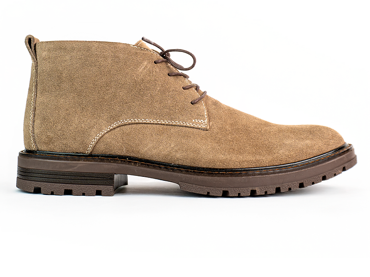 Botas para hombre en cuero carnaza - PÁRAMO - Color ámbar 1