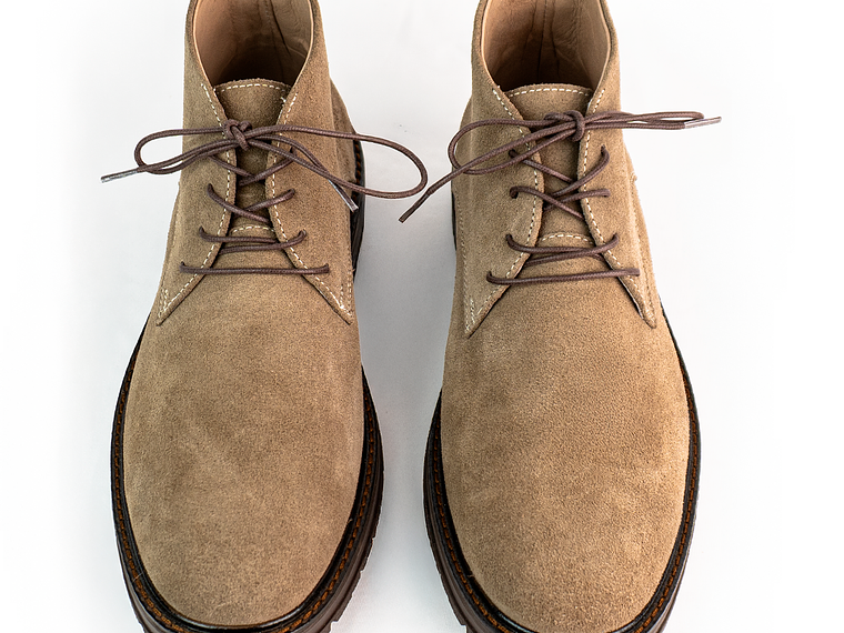 Botas para hombre en cuero carnaza - PÁRAMO - Color ámbar 4