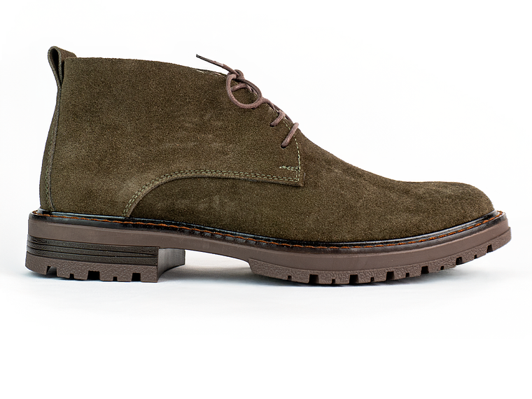 Botas para hombre en cuero carnaza - PÁRAMO - Color Verde  1