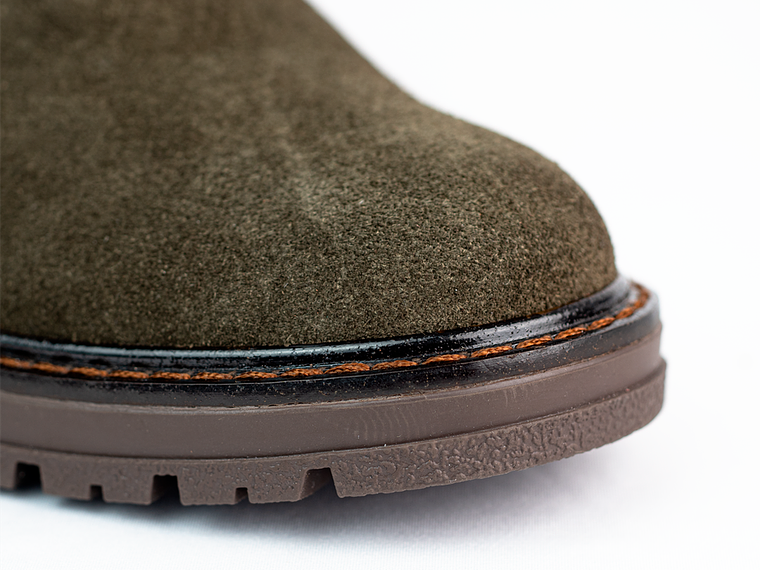 Botas para hombre en cuero carnaza - PÁRAMO - Color Verde  4