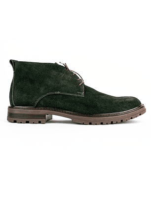 Botas para hombre en cuero carnaza - PÁRAMO - Color esmeralda